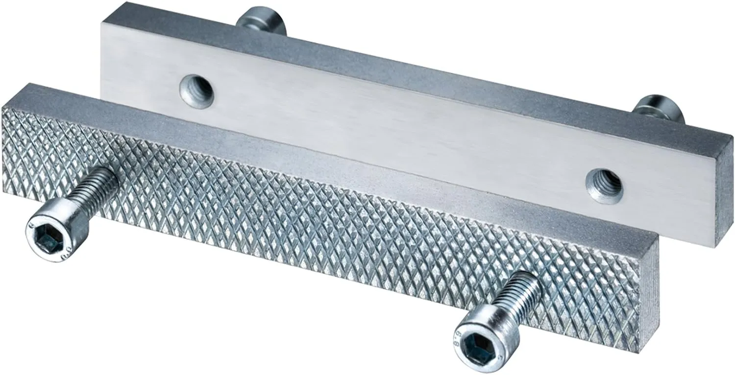 Vice with Reversible and Exchangeable Jaws, Fluted and Smooth, 4661837