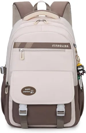 VIDOSCLA Teen Girls' Backpack for School Color-blocking Sports Kids Backpack for Teens Middle School Students Bookbag