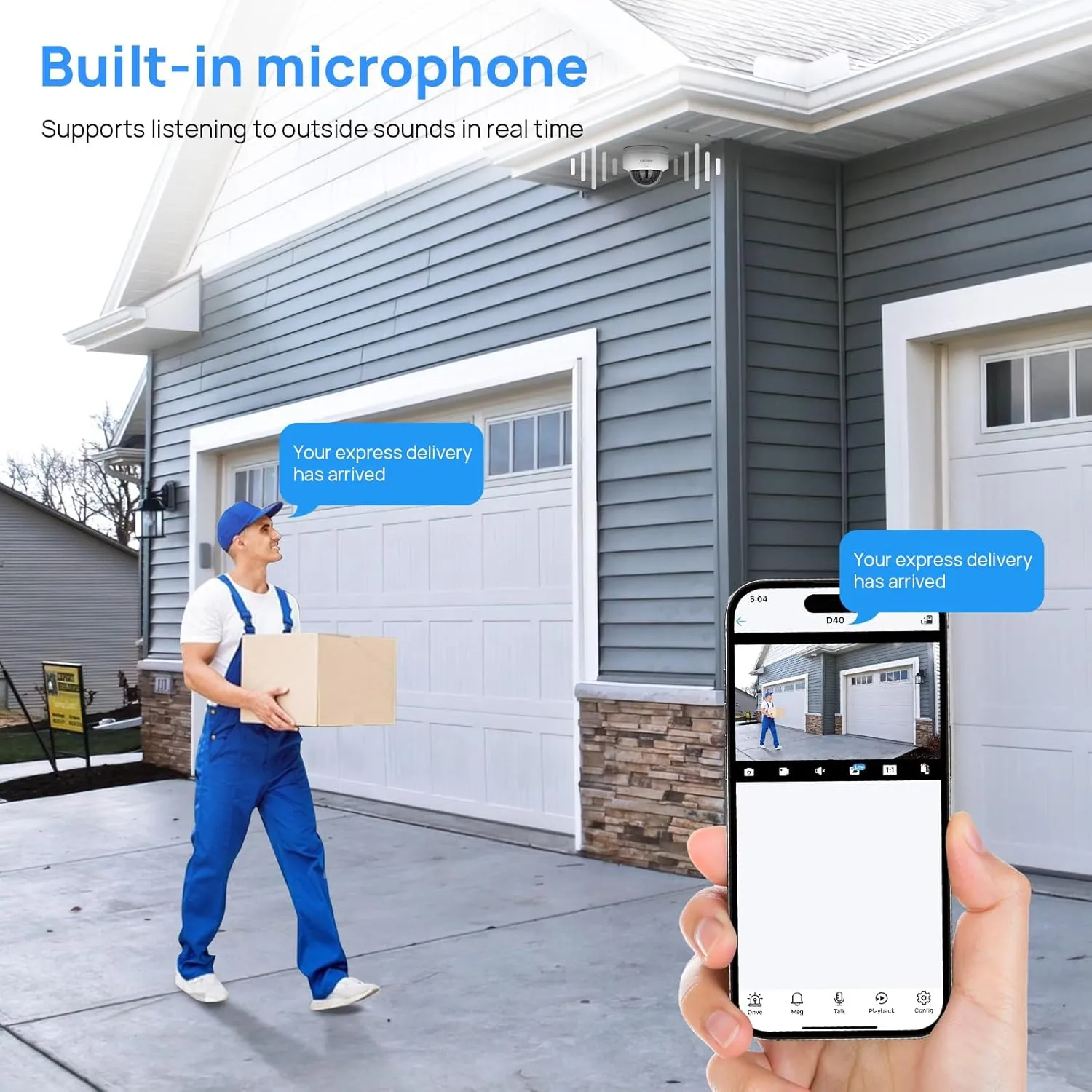 VIKYLIN 4K 8MP PoE IP Camera, Outdoor 4K Security PoE Vandal Dome Camera with Human Vehicle Detection, 2.8mm Lens, 98ft EXIR2.0 Night Vision,Built-in Mic, IK10/IP67, Blue Iris,NDAA Compliant (Not PTZ)