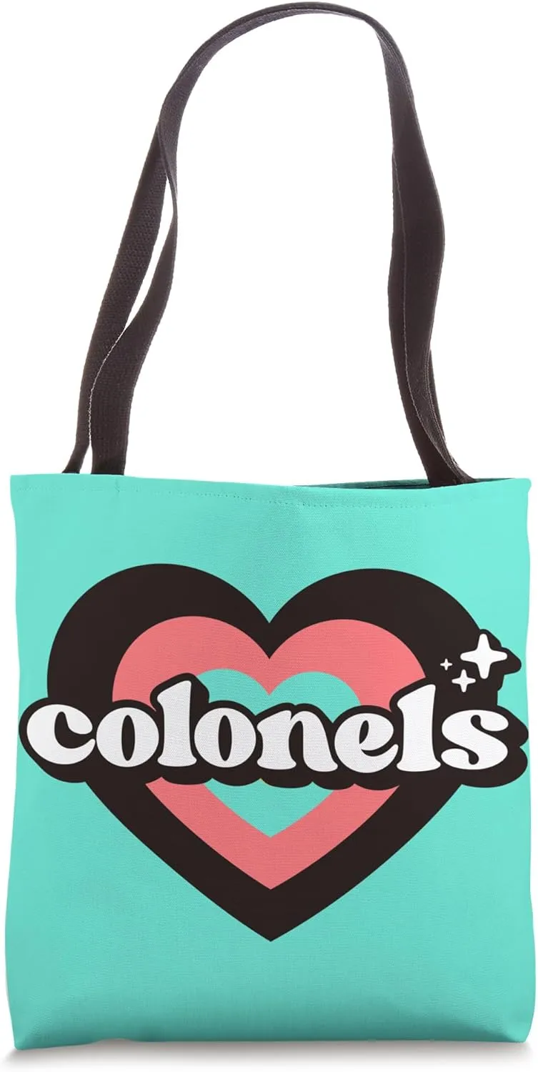 Vintage Colonels High School Go Colonels Pride Heart Tote Bag