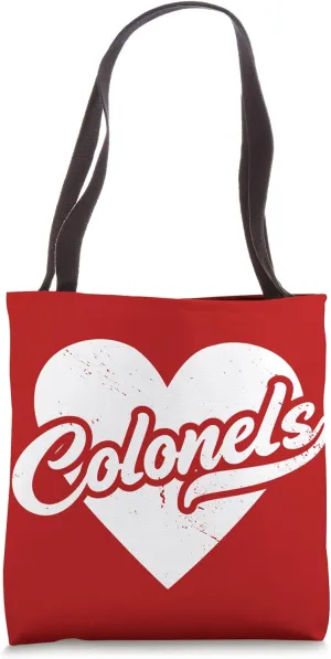 Vintage Colonels High School Spirit Go Colonels Love Tote Bag