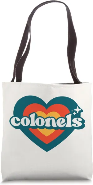 Vintage Colonels High School Spirit Go Colonels Pride Tote Bag