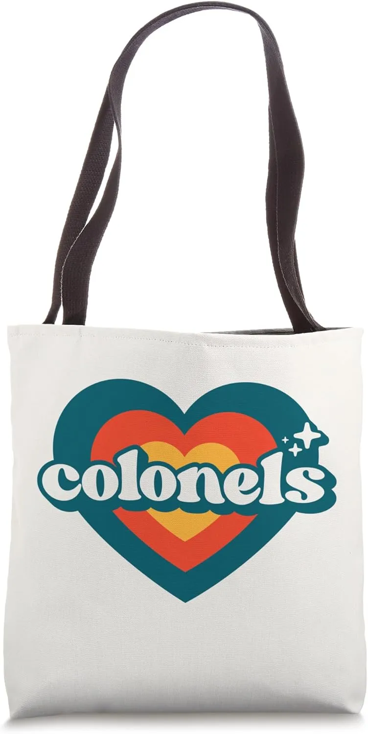 Vintage Colonels High School Spirit Go Colonels Pride Tote Bag