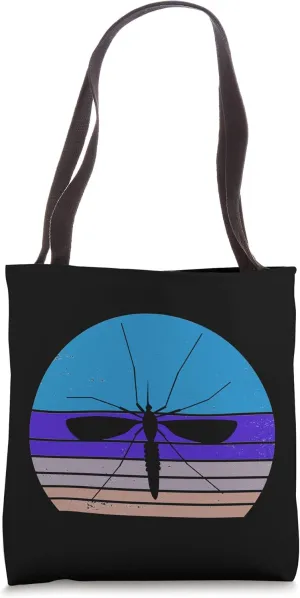 Vintage Mosquito Retro Mosquito Animal Silhouette 60s 70s Tote Bag