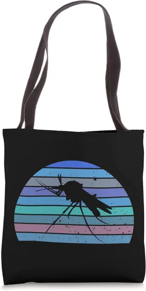 Vintage Mosquito Retro Mosquito Silhouette 80s 90s Style Tote Bag