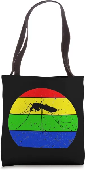 Vintage Mosquito Retro Mosquito Silhouette Animal Lover 80s Tote Bag