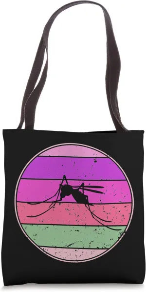 Vintage Mosquito Retro Mosquito Silhouette Insect Mosquito Tote Bag