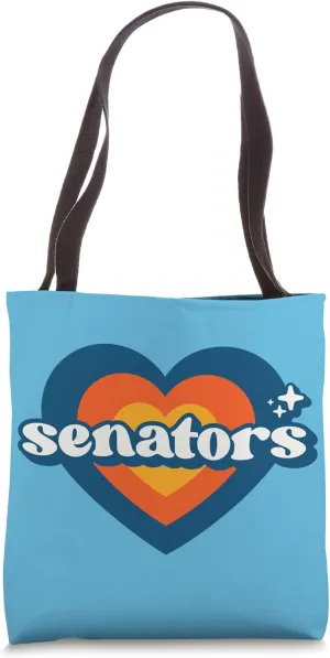 Vintage Senators High School Spirit Go Senators Pride Tote Bag