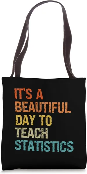 Vintage Statistics Teacher Retro Statistics Class Professor Tote Bag