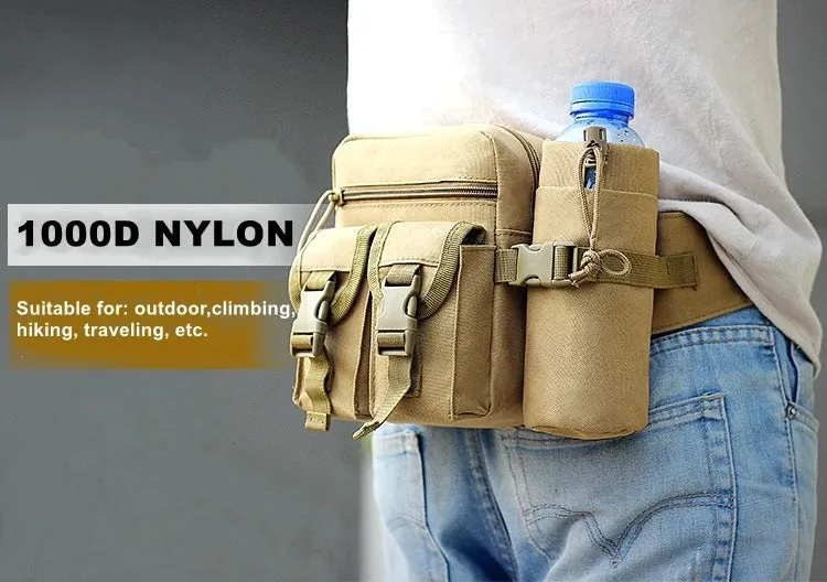 Vintage Tactical Nylon Waist Pack Hiking Vintage Bag