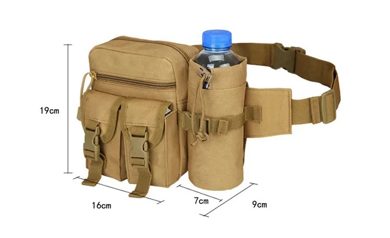 Vintage Tactical Nylon Waist Pack Hiking Vintage Bag