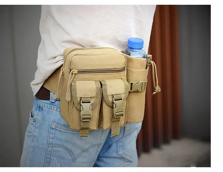 Vintage Tactical Nylon Waist Pack Hiking Vintage Bag