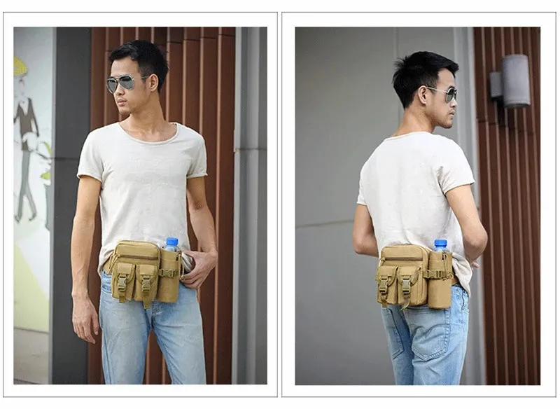 Vintage Tactical Nylon Waist Pack Hiking Vintage Bag
