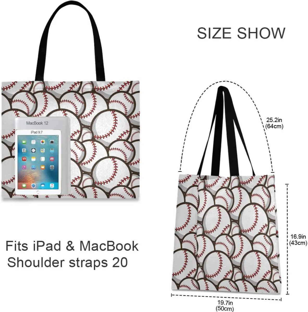 visesunny Canvas Shoulder Bags For Women Waterproof Tote Handbags For Teens Beach School Daily Working