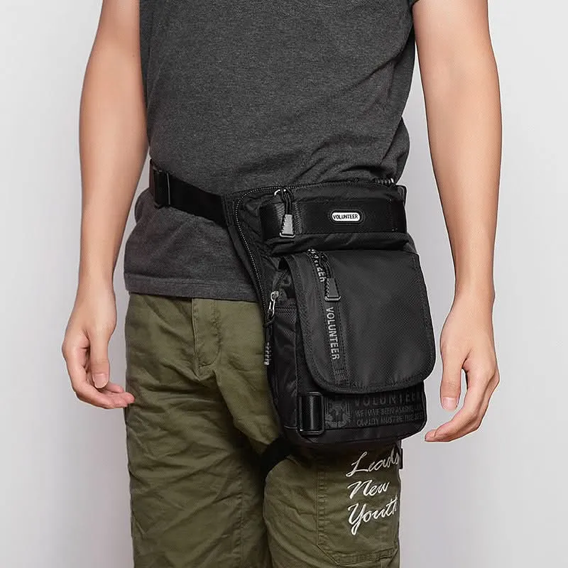 Volunteer Men’s Outdoor Sports Waist & Leg Bag – Durable Nylon Oxford Mountaineering Bag