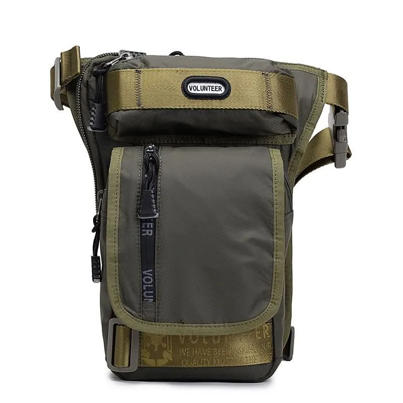 Volunteer Men’s Outdoor Sports Waist & Leg Bag – Durable Nylon Oxford Mountaineering Bag