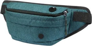 Waist Bag Men Women resist Large Hiking Belt Bags Shoulder Crossbody Running Walking(Teal blue)