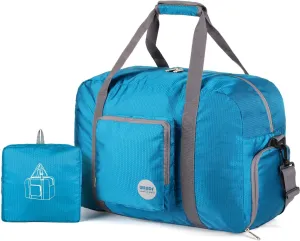 WANDF Foldable Travel Duffel Bag Luggage Sports Gym Water Resistant Nylon