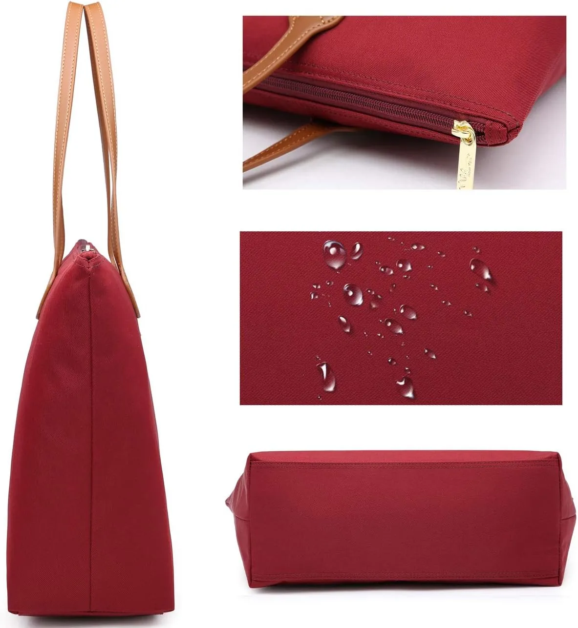 Water Resistant Light Weight Nylon Tote Bag Handbag