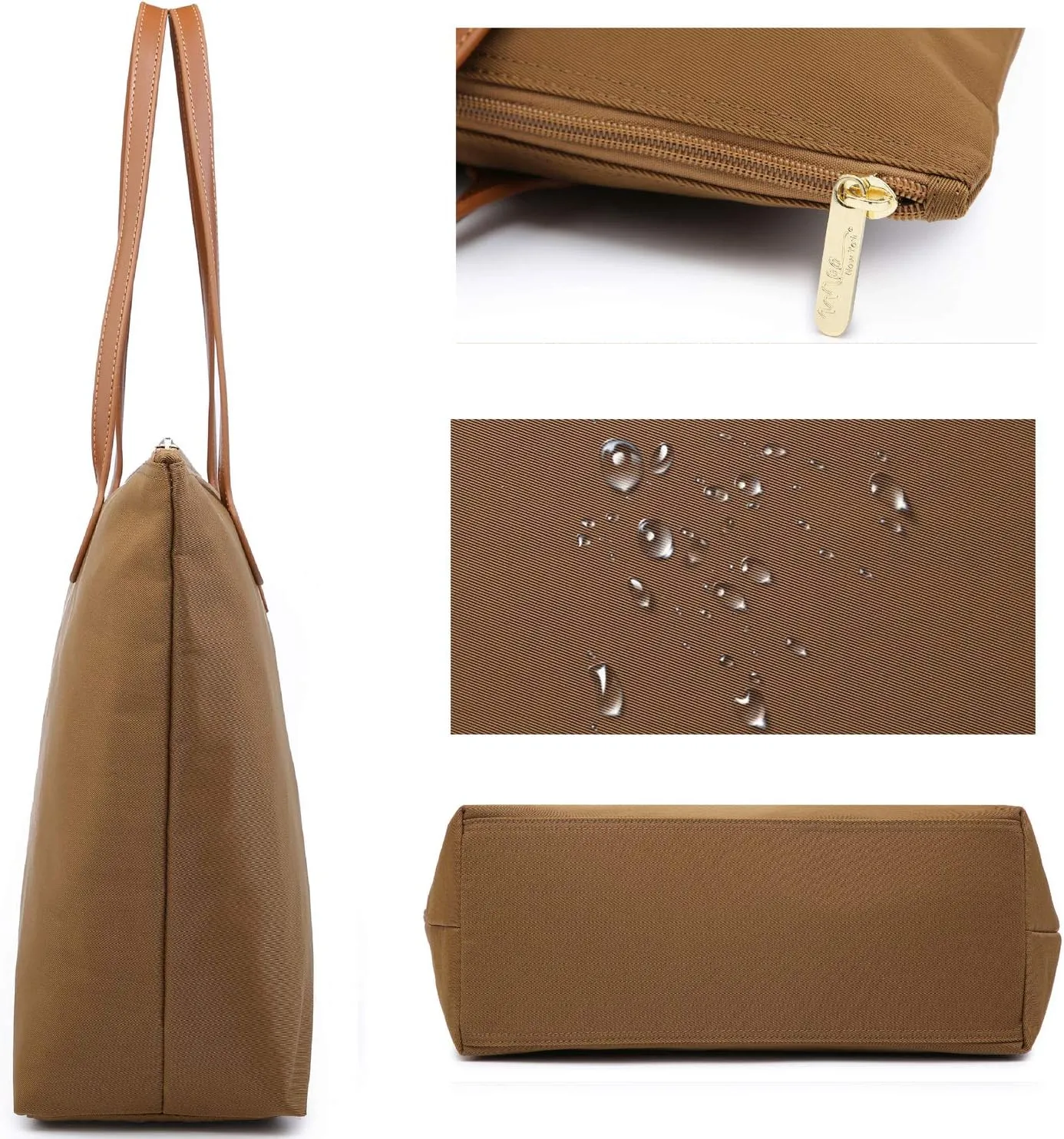 Water Resistant Light Weight Nylon Tote Bag Handbag