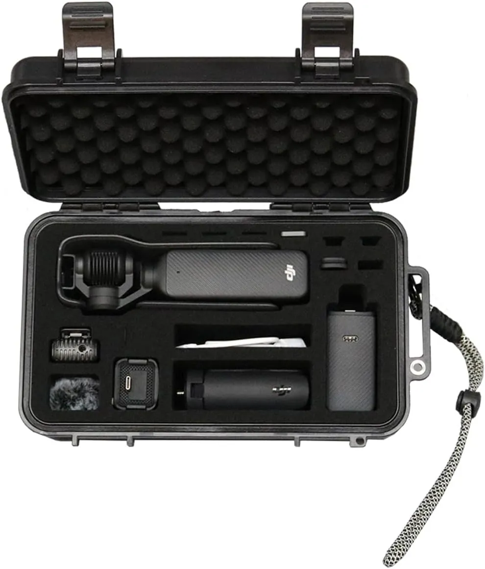 Waterproof Hard Case Compatible with DJI Osmo Pocket 3/Creator Combo/Power Expansion Combo/DJI Pocket 3 Video Camera/Vlogging Camera and Accessories(Case & Foam Only)