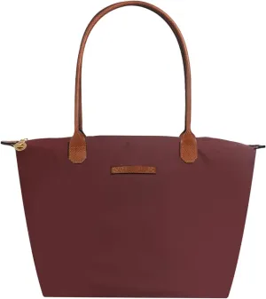 Waterproof Nylon Tote bag for Women Lightweight Designer Handbag with Zipper Stylish and Durable Purse