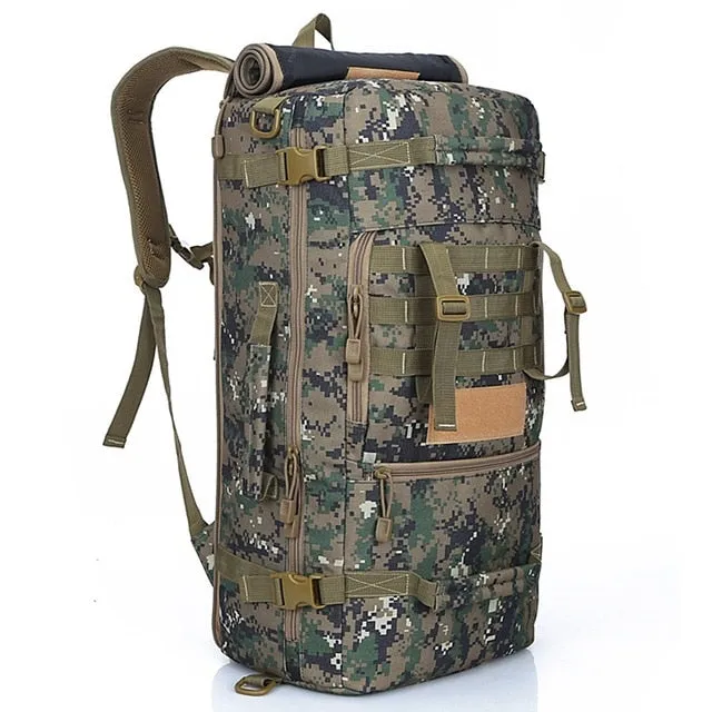 Waterproof Outdoor 50L Bag Army Tactical Military Backpack