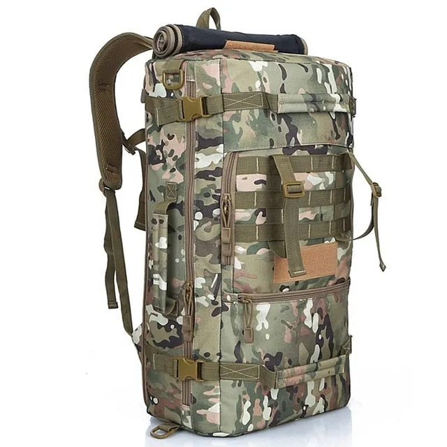 Waterproof Outdoor 50L Bag Army Tactical Military Backpack