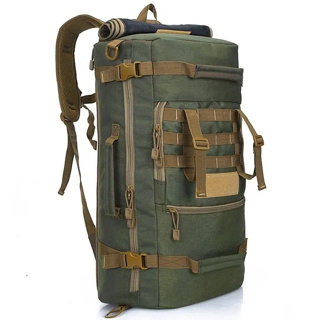 Waterproof Outdoor 50L Bag Army Tactical Military Backpack