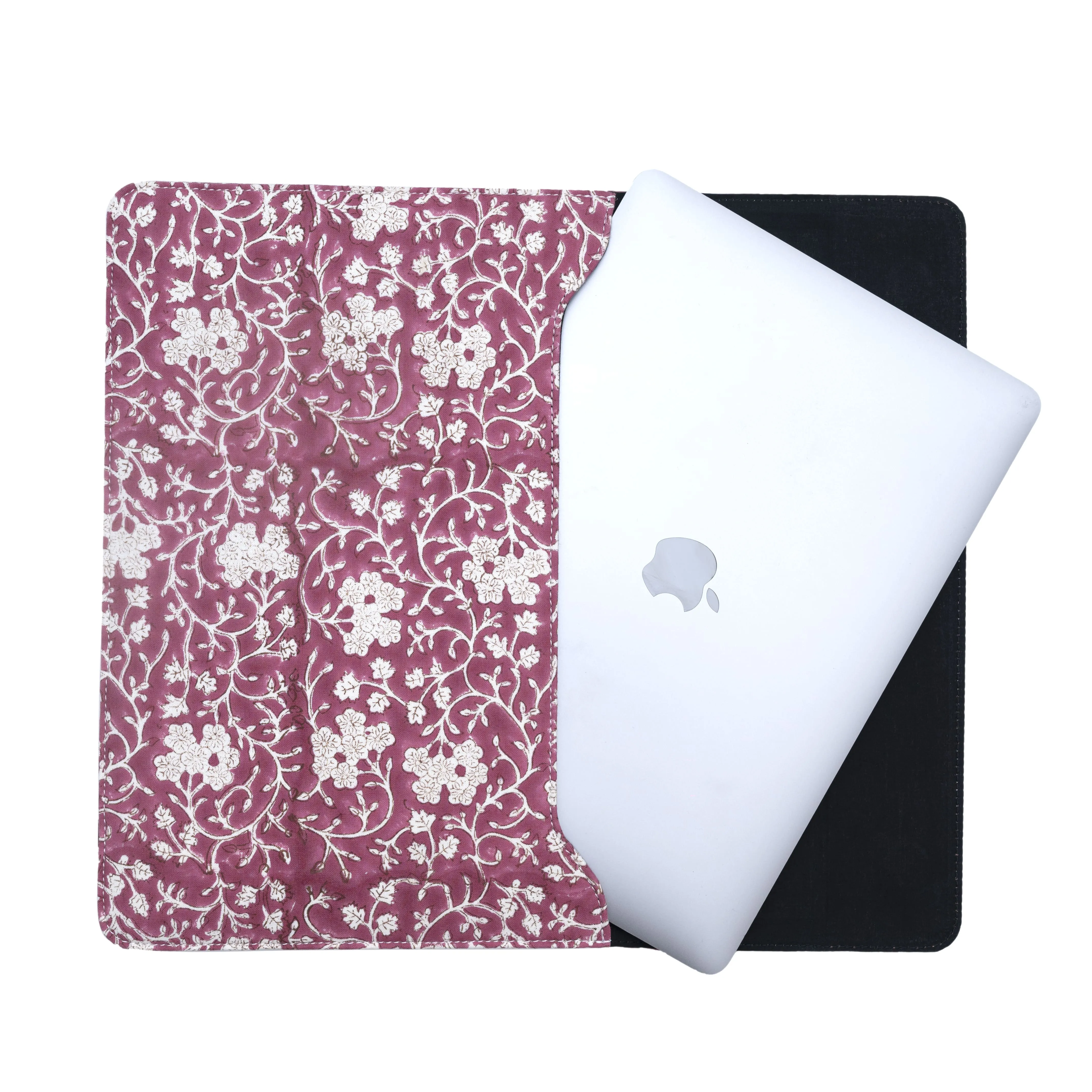 WINE COCKTAIL COTTON PRINTED MACBOOK LAPTOP SLEEVE