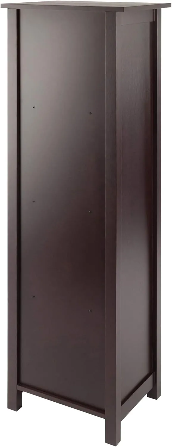 Winsome Verona Storage/Organization, 4 Small, Walnut/Black