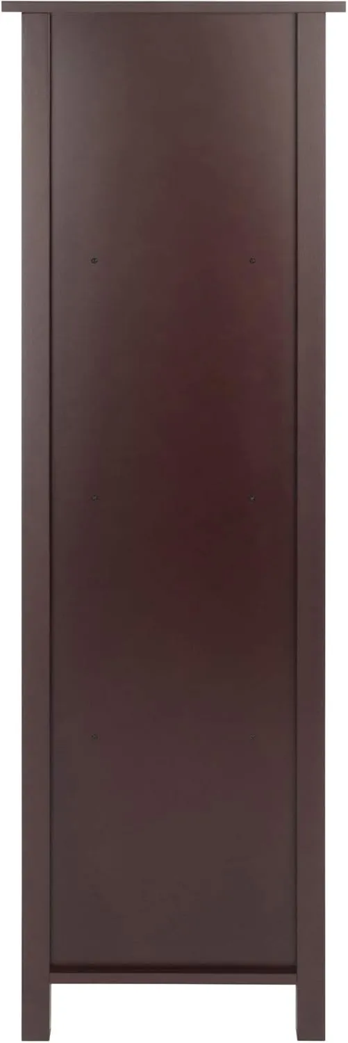 Winsome Verona Storage/Organization, 4 Small, Walnut/Black
