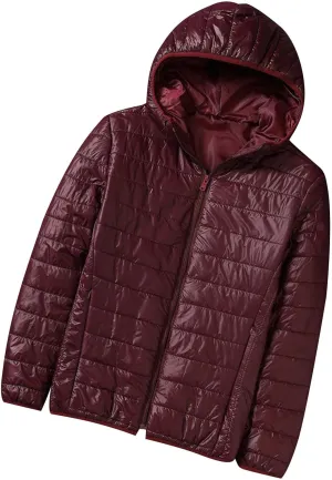 Winter Jackets for Men Lightweight Puffer Jacket Zip Up Padded Coat Outdoor Classic Warm Jacket Packable Bubble Coat