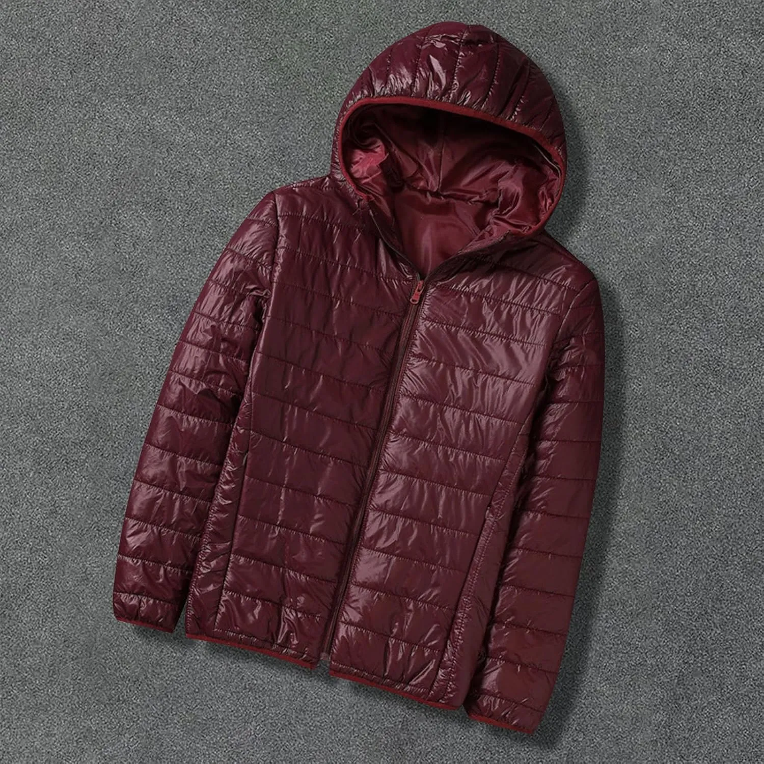 Winter Jackets for Men Lightweight Puffer Jacket Zip Up Padded Coat Outdoor Classic Warm Jacket Packable Bubble Coat