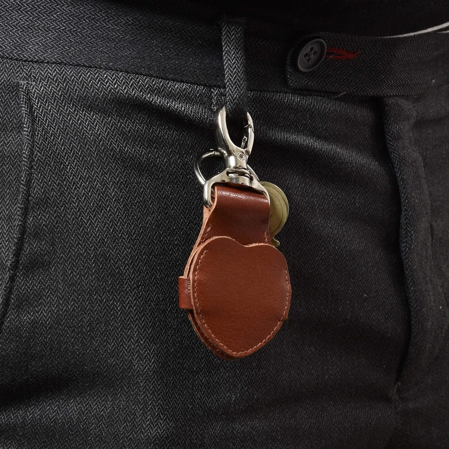 Wise Owl Accessories 3D Leather Keychain Cute Heart Shape Valentine Gift
