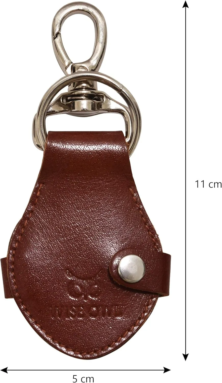 Wise Owl Accessories 3D Leather Keychain Cute Heart Shape Valentine Gift