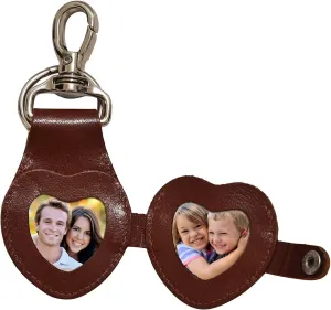 Wise Owl Accessories 3D Leather Keychain Cute Heart Shape Valentine Gift