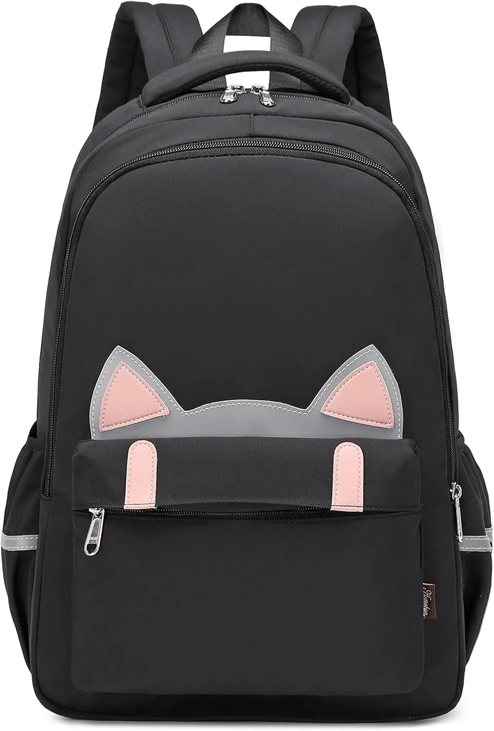 Women Casual Cat Backpack Purse Cute School Bookbag for Teen Girl Black