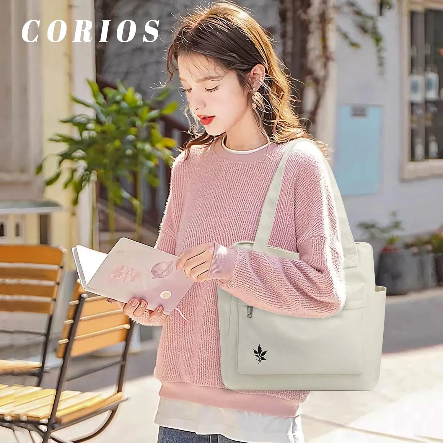 Women Handbag Canvas Shoulder Bag Casual Tote Purse