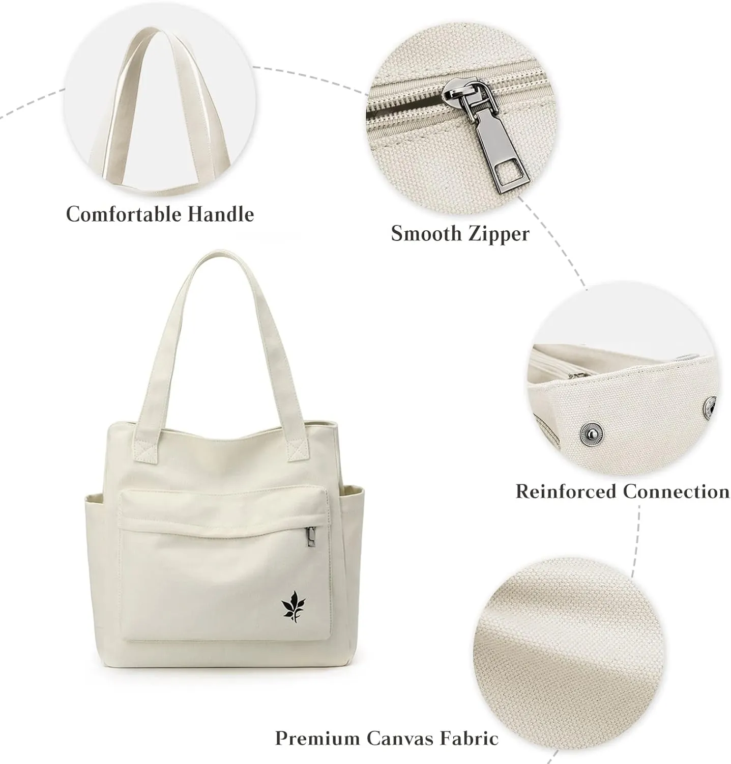 Women Handbag Canvas Shoulder Bag Casual Tote Purse