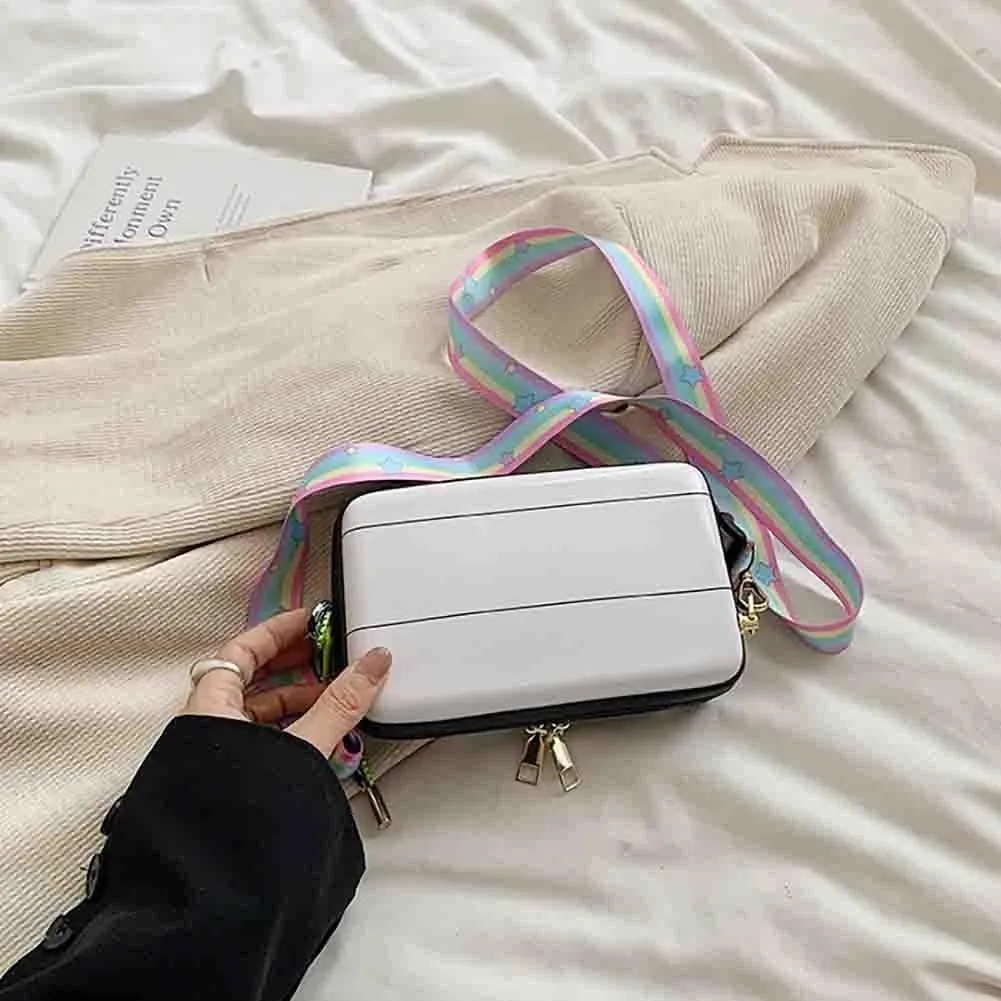 Women's Cute Camera Shaped Shoulder Bag, Novelty Stylish Casual Retro Crossbody Purse, Vintage Cartoon Box Clutch Handbag