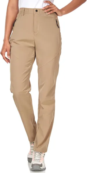 Women's Golf Pants Wrinkle Free UPF 50 Casual Pants Quick Dry Lightweight Travel Pants for Women on Plane with Zipper Pockets