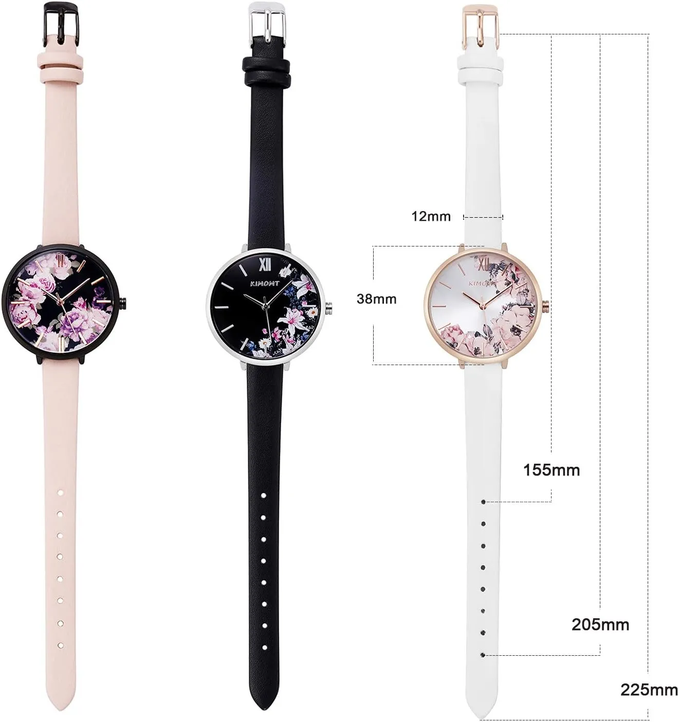 Women's Watches Leather Band Luxury Quartz Watches Waterproof Fashion Creative Wristwatch for Women Ladies