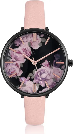 Women's Watches Leather Band Luxury Quartz Watches Waterproof Fashion Creative Wristwatch for Women Ladies