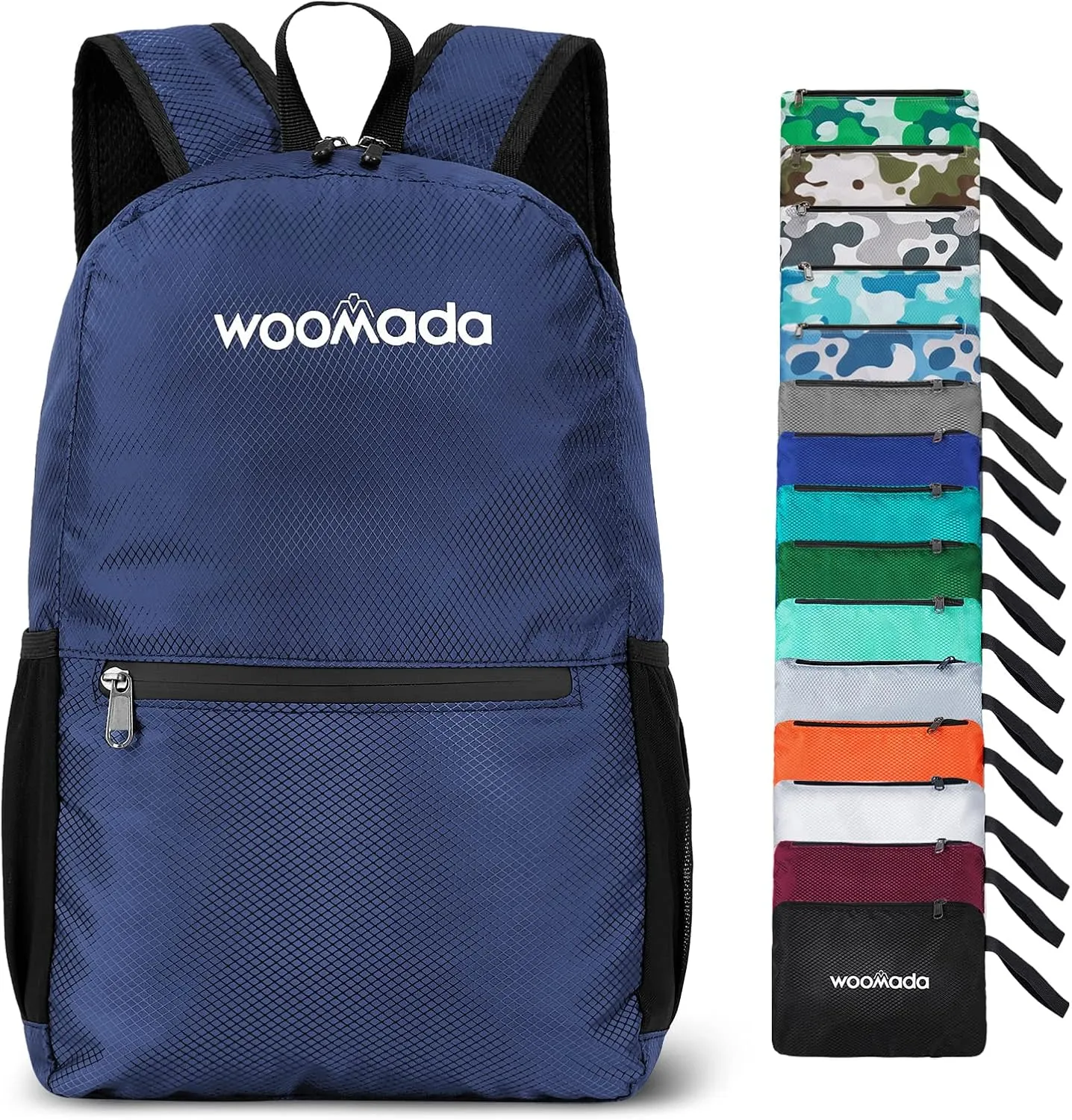 WOOMADA 17L Ultra Lightweight Packable Durable Waterproof Travel Hiking Backpack Daypack for Men Women Kids