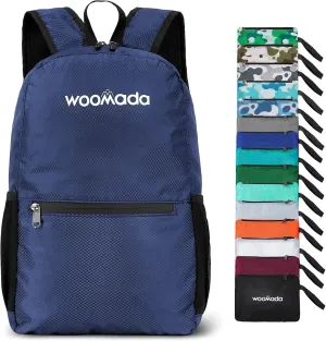 WOOMADA 17L Ultra Lightweight Packable Durable Waterproof Travel Hiking Backpack Daypack for Men Women Kids