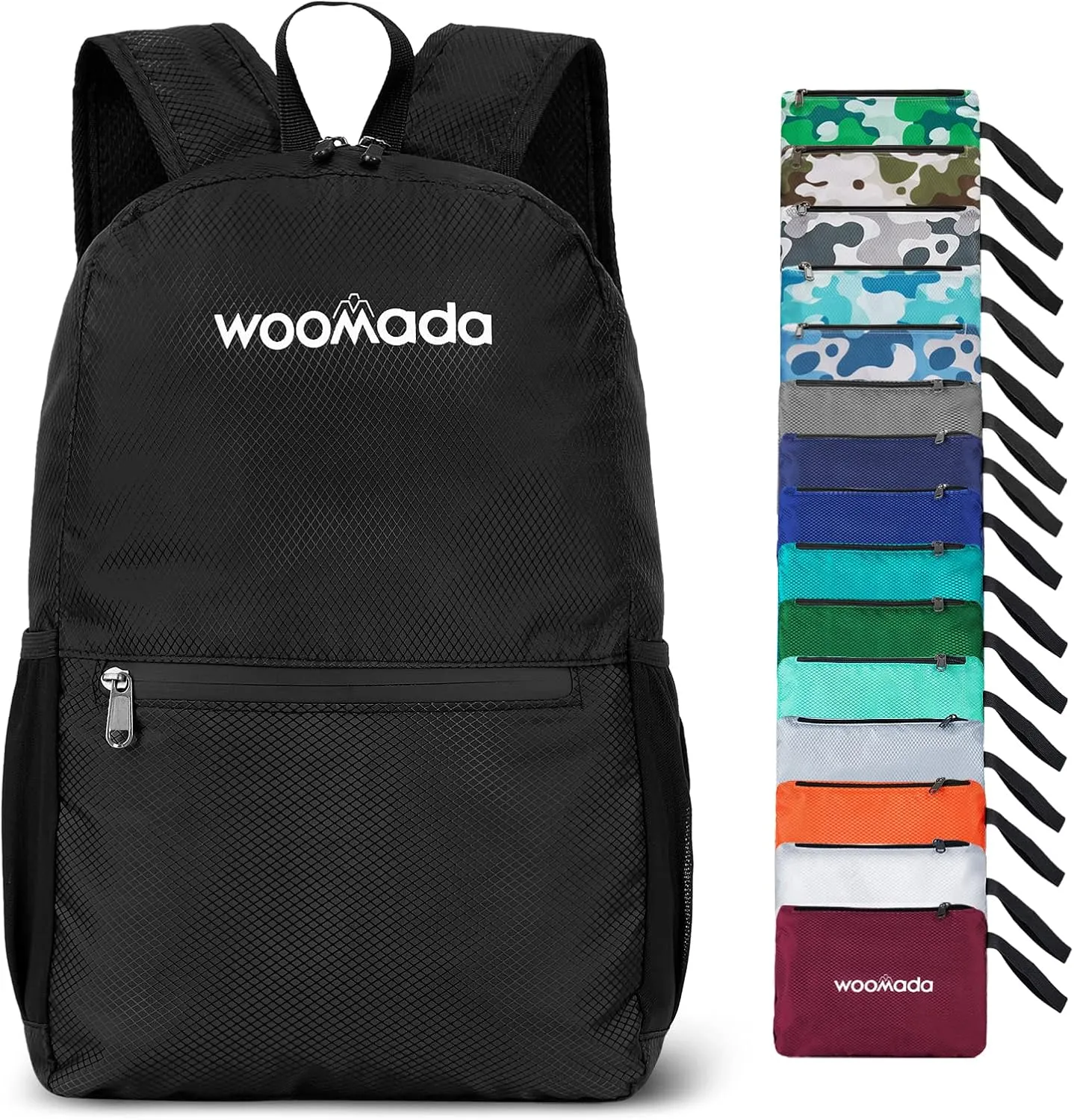 WOOMADA 17L Ultra Lightweight Packable Durable Waterproof Travel Hiking Backpack Daypack for Men Women Kids