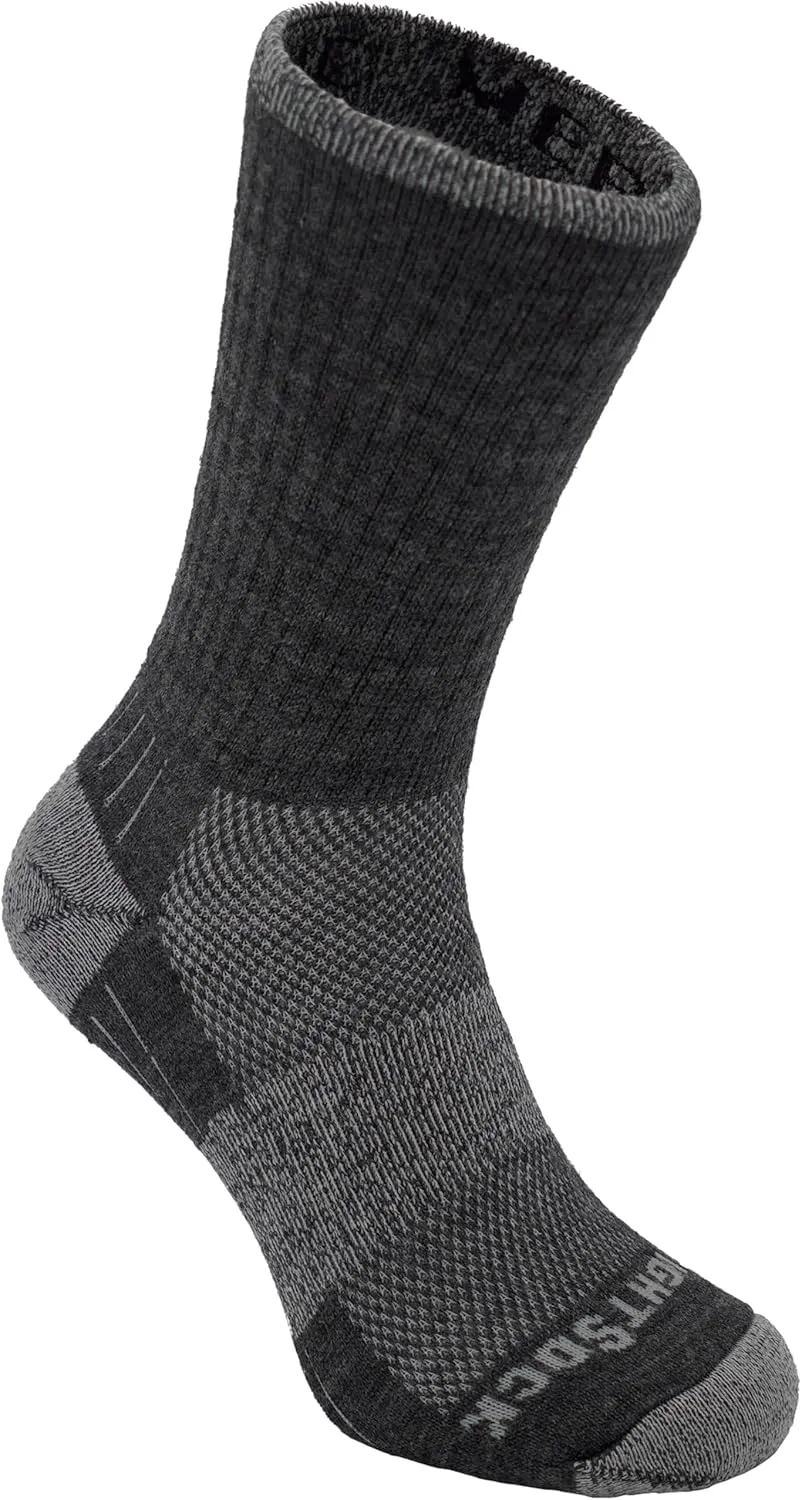 Wrightsock Merino Escape Crew Hiking Socks for Men and Women – Cushioned, Eco-Friendly Anti Blister Socks - American Made