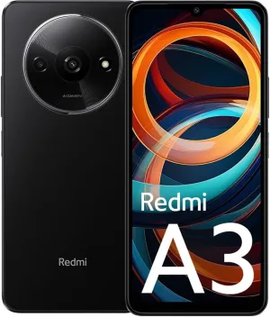 Xiaomi Redmi A3 4G 64GB   3GB Global ROM Version (for Tmobile Tello & Global) Factory Unlocked 6.71" 8MP Dual Camera (Midnight Black)