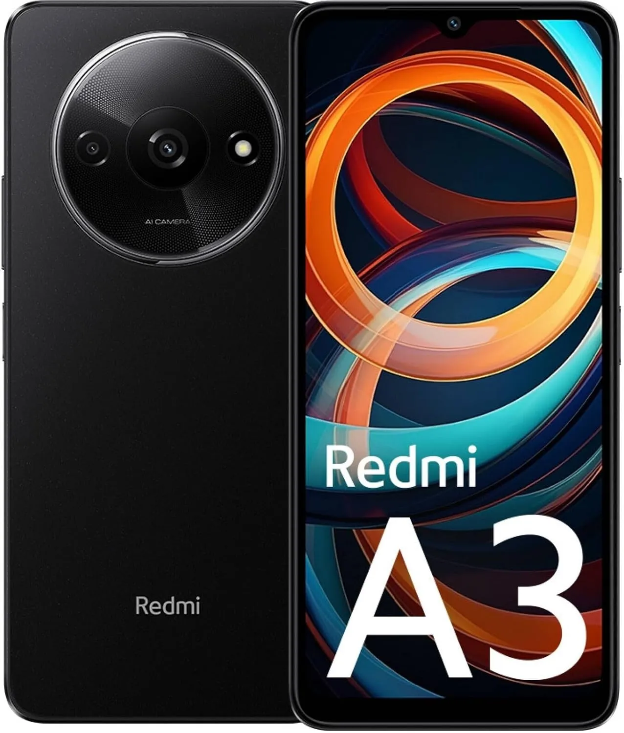 Xiaomi Redmi A3 4G 64GB   3GB Global ROM Version (for Tmobile Tello & Global) Factory Unlocked 6.71" 8MP Dual Camera (Midnight Black)